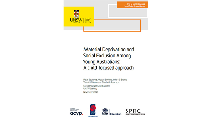 Material Deprivation and Social Exclusion Among Young Australians: A child-focused approach