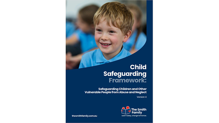 Front cover of Child Safeguarding Framework document