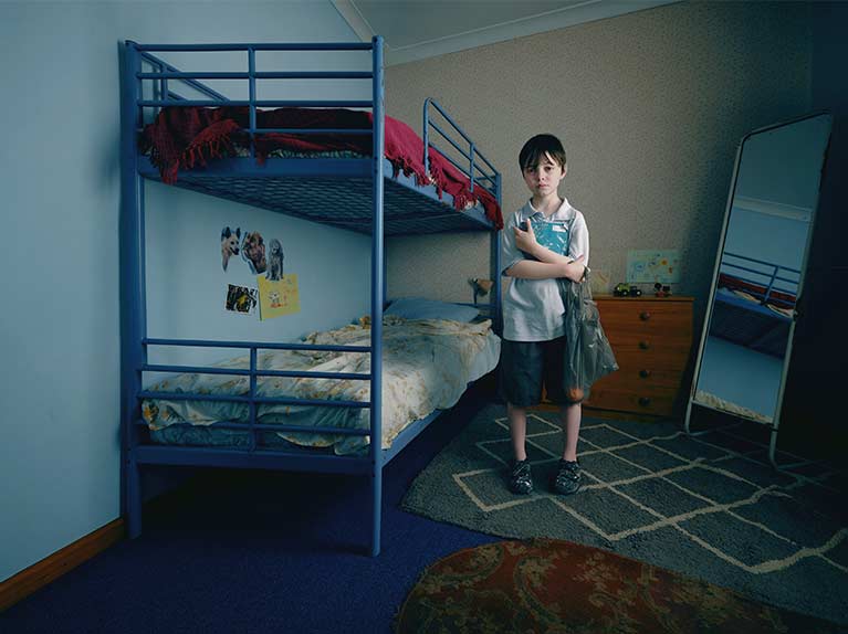 Billy on his bed