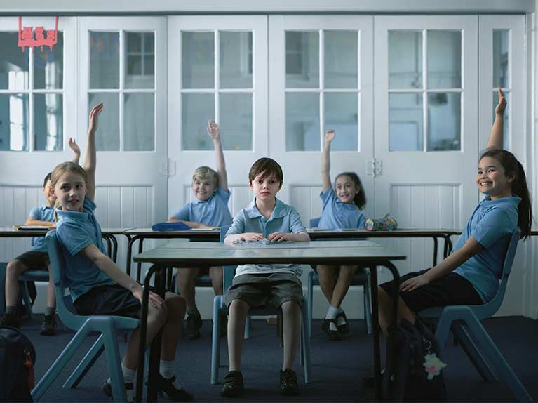 Billy in the classroom