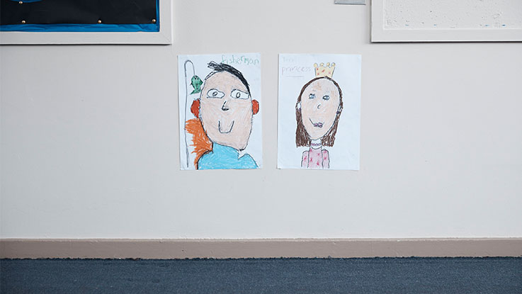 Sarah's drawings of her teacher