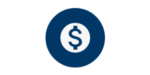 Infographic of a dollar sign