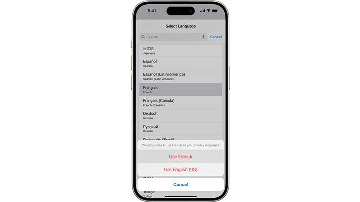an iphone screenshot of the settings app