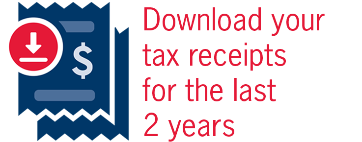 Supporters - Download your tax receipts