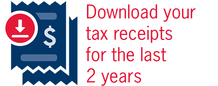 Supporters - Download your tax receipts