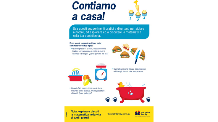 italian lets count information sheet for parents