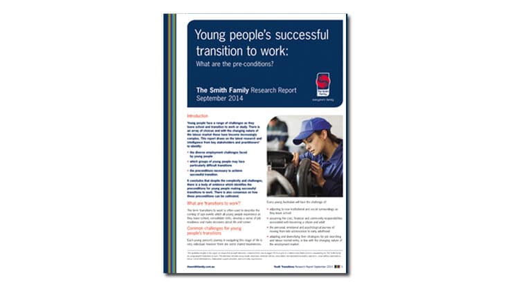 Young people's successful transition to work report