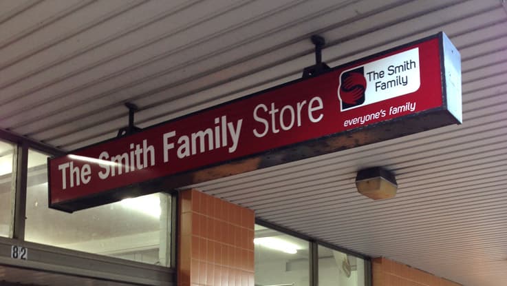 The Smith Family store sign
