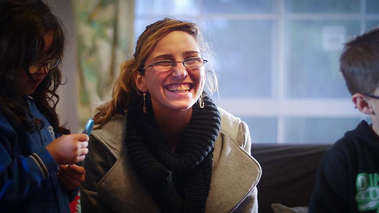 Heidi smiling