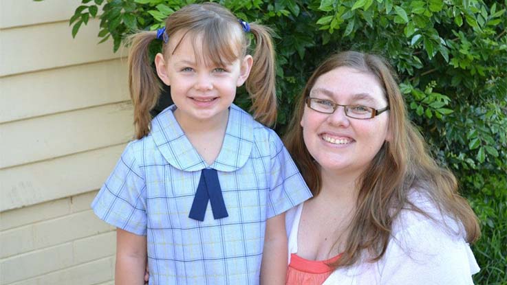 Learning for Life Coordinator Dawn and her daughter