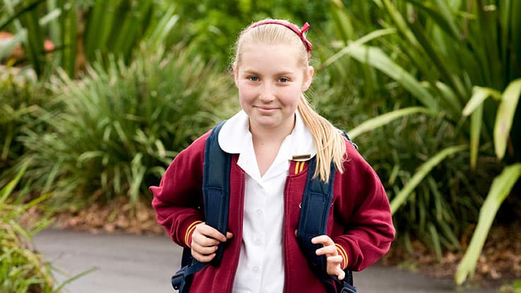 learning-for-life-student-Melanie-walking-to-school