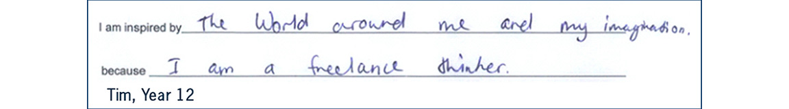 a sponsored student from the smith family thank you note