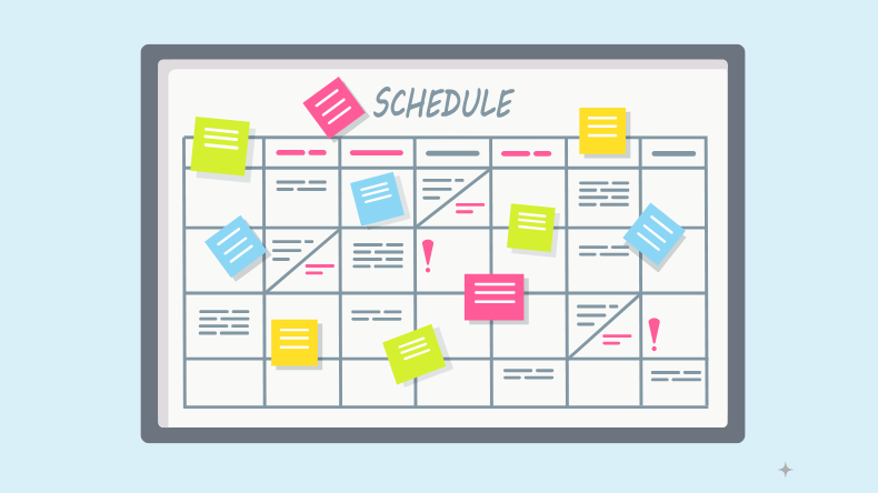 Illustration of a schedule