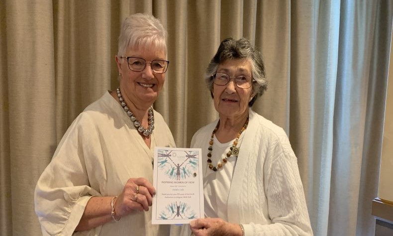 president-sue-presents-deidre-certificate-of-service-55-years