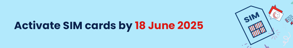 activate sim cards by 18 June 2025